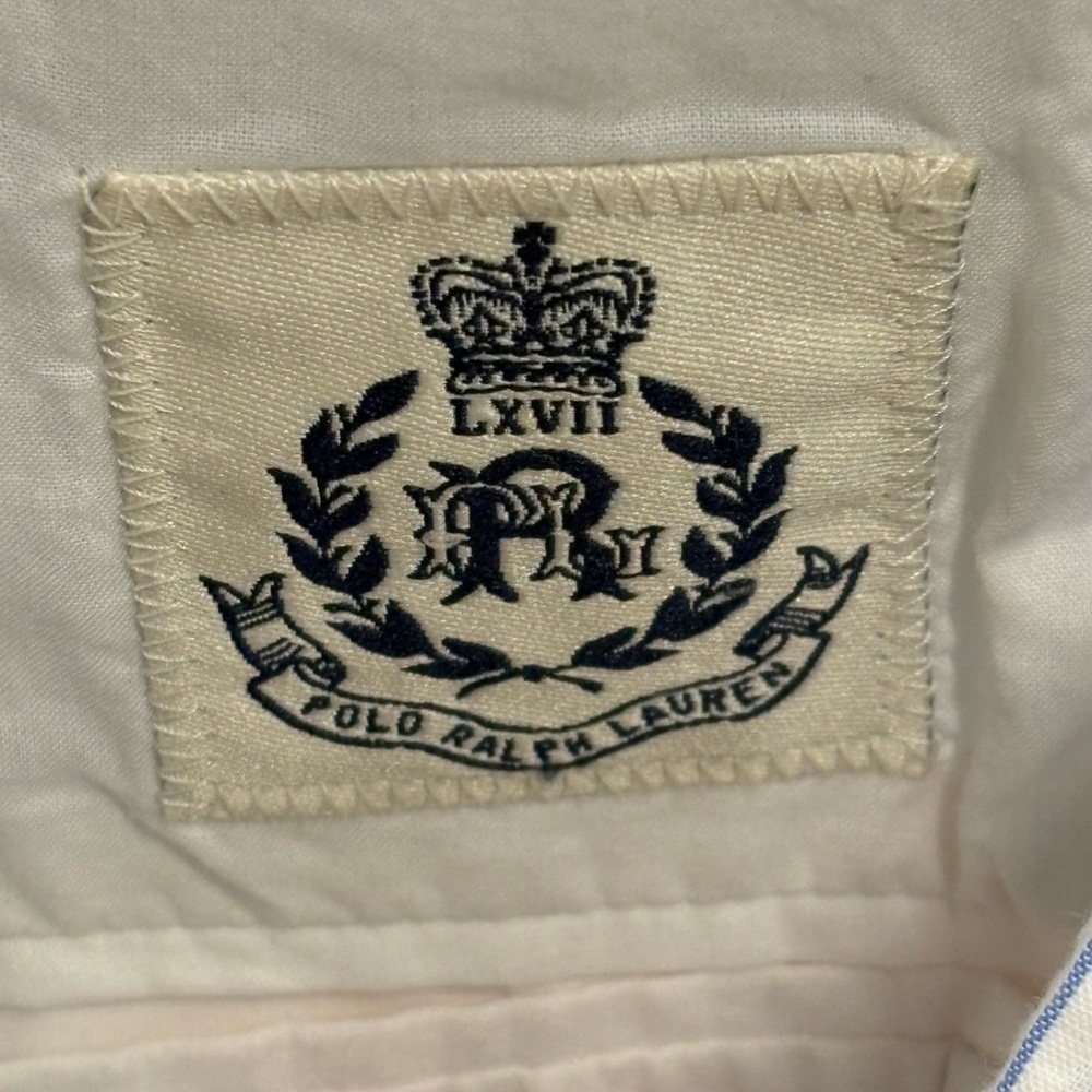 Polo by Ralph Lauren Women’s White and Blue Seersucker Striped Blazer - Picture 9 of 10